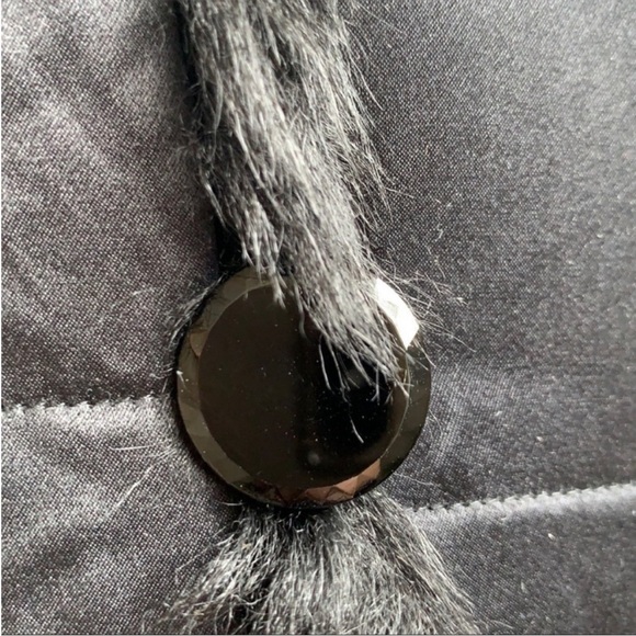 Ralph Lauren Black Label Shearling Lined Silk Parka in Black - Picture 7 of 16